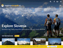 Tablet Screenshot of exploreslovenia.si